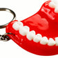 5pcs Teeth Key Chain Ring for Cell Phone Dentist Dental Clininc Gift Jaw Mixed (5 Color)