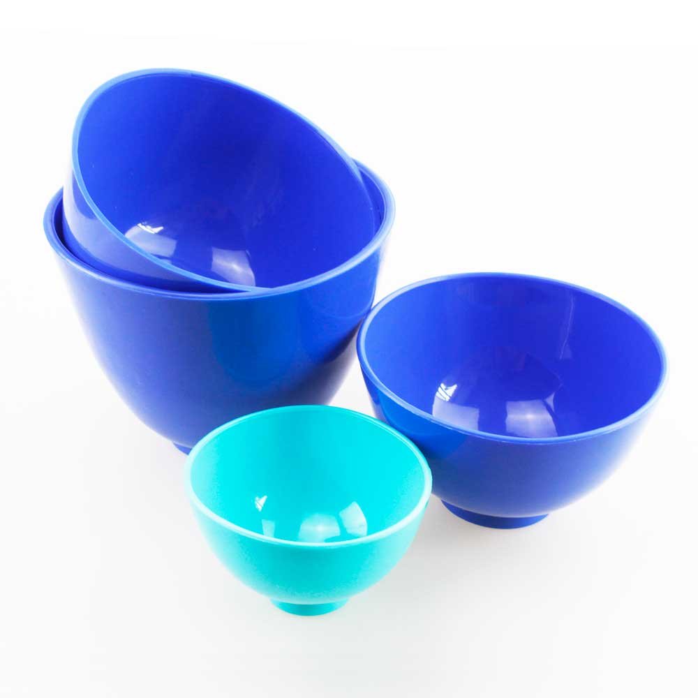 Airgoesin 4 pcs New Dental Lab Rubber Mixing Bowls Flexible Impression