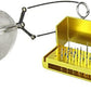 Airgoesin 24 Diamond Polishing FG1.6mm Burs + 1 Disinfection Holder Block + 1 Mesh Bur Holder