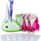 Toothbrush Toothpaste Holder Stand Cup+3 Dental Oral Floss + 6 Holders