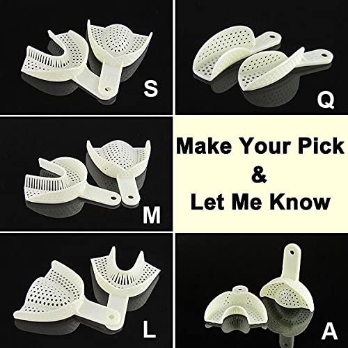 20 Sets Disposable Impression Trays 2pcs/Set Dental Instruments