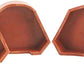 Airgoesin 6pcs Dental Lab Silicone Plaster Model Former Base Molds Mould S+M+L Size Tray Brown