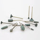 Airgoesin 60pcs Assorted Gravel Ceramic Polishing Coarse Green FG Burs Polisher 2.35mm