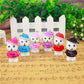 Airgoesin 20pcs Keychain Key Ring Hang polar white Bear Cute Shop Promo Gift Accessories for Bags & Purses