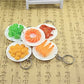 Airgoesin 20pcs Keychain Key Ring Hang Food Dish Plate Shape Cute Shop Promo Gift Charms