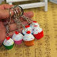 Airgoesin 20pcs Keychain Key Ring Hang Cupcake Cake Shape Cute Shop Promo Gift Charms