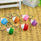 Airgoesin 20pcs Keychain Key Ring Hang Cupcake Cake Shape Cute Shop Promo Gift Charms