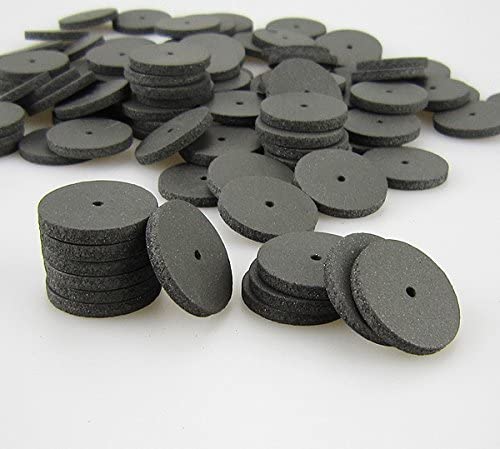 100/pk Silicone Rubber Polishing Wheels Polishers for or Jewelry Rotary Tool