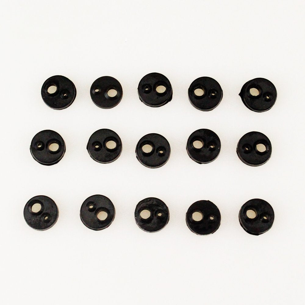 15pcs Autoclavable Dental Handpiece Gasket 2 Holes Silicone Replacement End Gasket Accessories