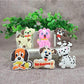 Airgoesin 20pcs Keychain Key Ring Hang Dog Puppy Rubber Cute Promo Gift Bag