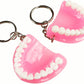 5pcs Teeth Key Chain Ring for Cell Phone Dentist Dental Clininc Gift Jaw Mixed (5 Color)