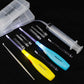 Airgoesin Longer Tips 2 Sets Tonsil Stone Remover Kit w/LED Tool, Irrigation Syringe & Stainless Tonsil Pick