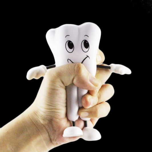 1pc Hand Pinch Relieve Stress Tension Tooth Shape Tool Vent Reduce Dental Decor