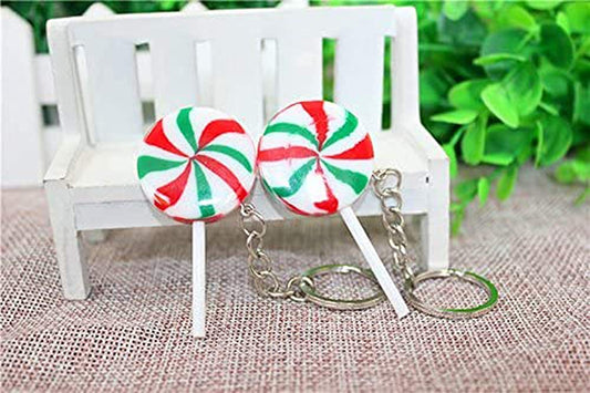 Airgoesin 20pcs Keychain Key Ring Hang Christmas Holiday Charms for Kids Birthday Party Favors & School Carnival Prizes Gifts