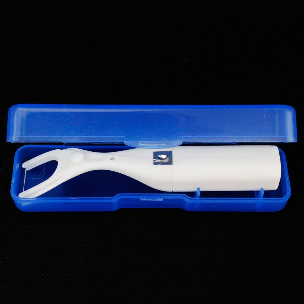 Airgoesin Dental 50m Floss Holder Handle Oral Care Tooth Pick Cleaner Dispenser with Case