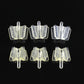 6pcs Dental Silicone Mouth Prop Support Holding Saliva Ejector Suction Tip