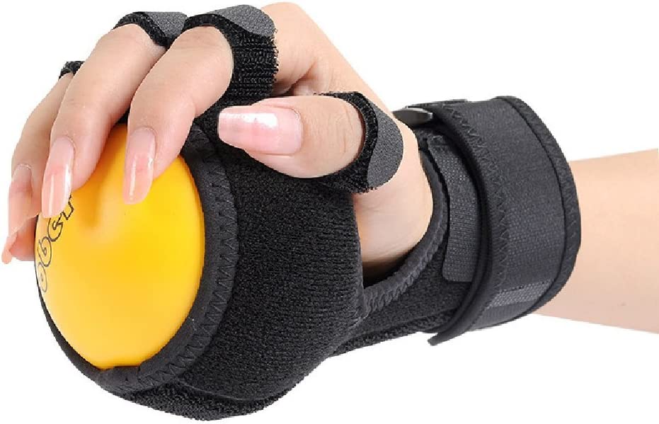 Hand Impairment Finger Squeeze Equipment Ball Rehabilitation Training Exercise Device Finger Board with Wrist Support