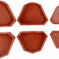 Airgoesin 6pcs Dental Lab Silicone Plaster Model Former Base Molds Mould S+M+L Size Tray Brown