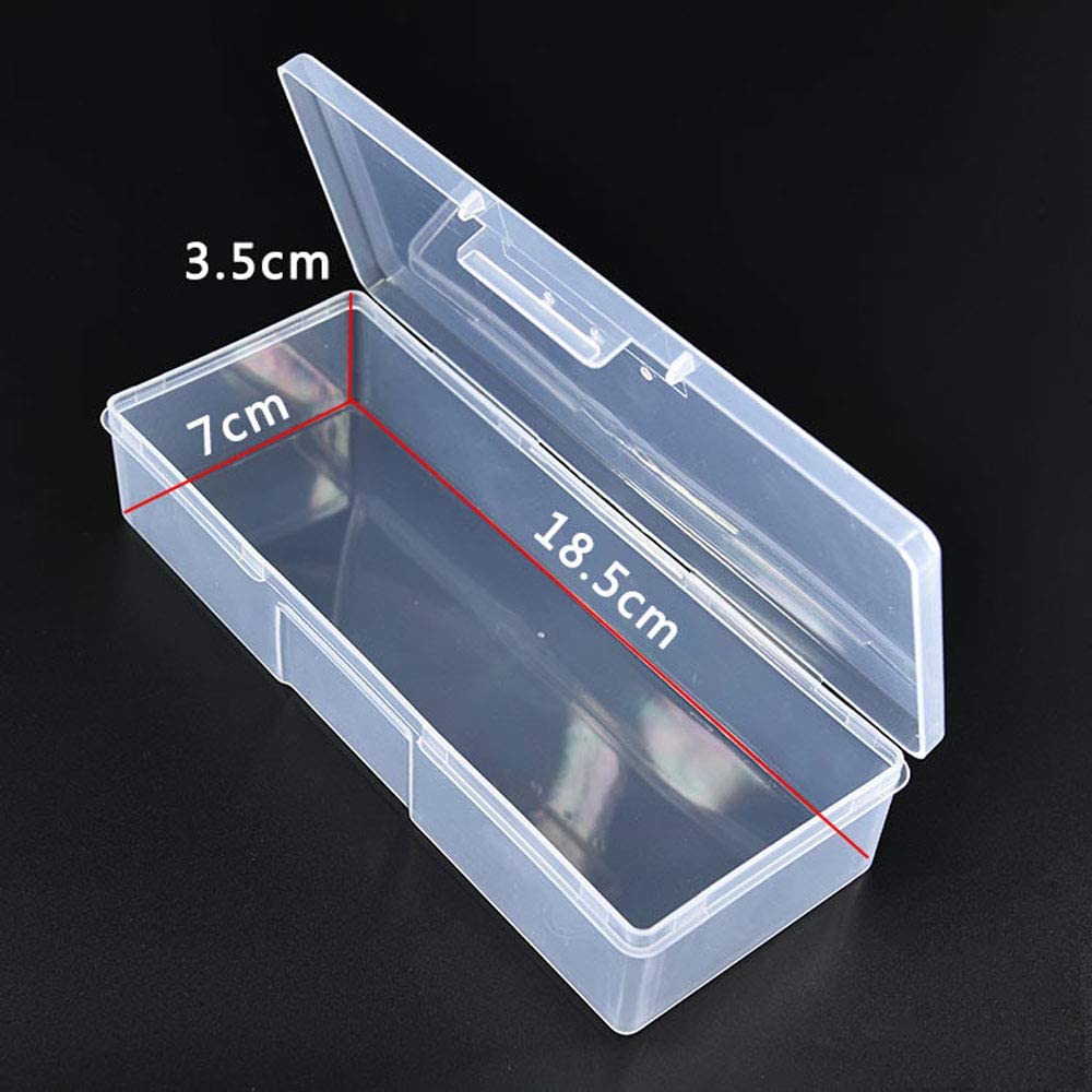 Airgoesin Small Clear Storage Box Container Desktop Organizer with Lid –  airgoesin