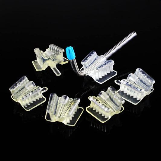 20pcs Dental Silicone Mouth Prop Support Holding Saliva Ejector Suction Tip