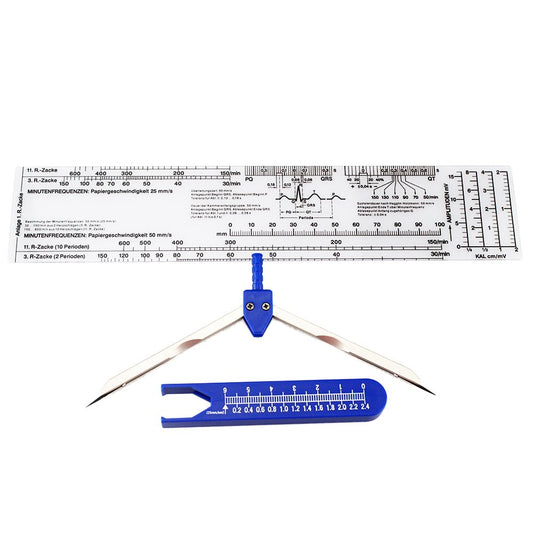 Airgoesin EMI EKG Caliper and EKG Ruler Heart Rate Scale Tape