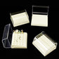 Airgoesin 4pcs Dental Plastic FG RA Burs Drill Polisher Holder Block Case Stand 24 Holes Slots