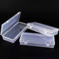 Airgoesin 4pcs Small Storage Box Container Desktop Organizer with Lid for Keeping Small Parts, Coints, Screws, Bead, Pencils, Q-Tip, Ornaments, Pills, Herbs, Jewelry Findings (2pcs L + 2pcs S)