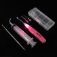 Airgoesin Tonsil Stone Remover Pick with LED Light Non-Slip Handle + Irrigation Syringe + Premium Tool, Pack of 3 Tools