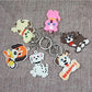 Airgoesin 20pcs Keychain Key Ring Hang Dog Puppy Rubber Cute Promo Gift Bag