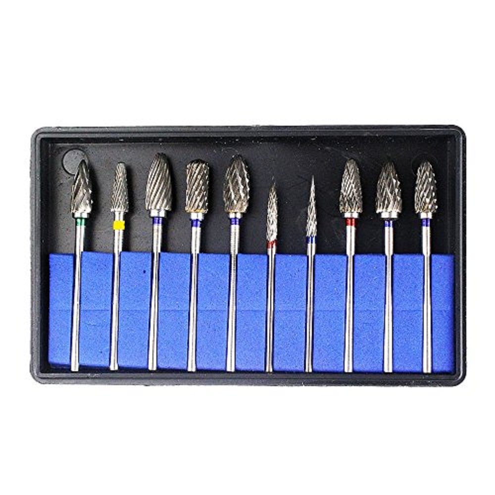 Airgoesin HP Dental Cutting Burs Cutter Drill Polisher Tungsten Carbide 10pcs/pk, Shank Diameter 2.35mm