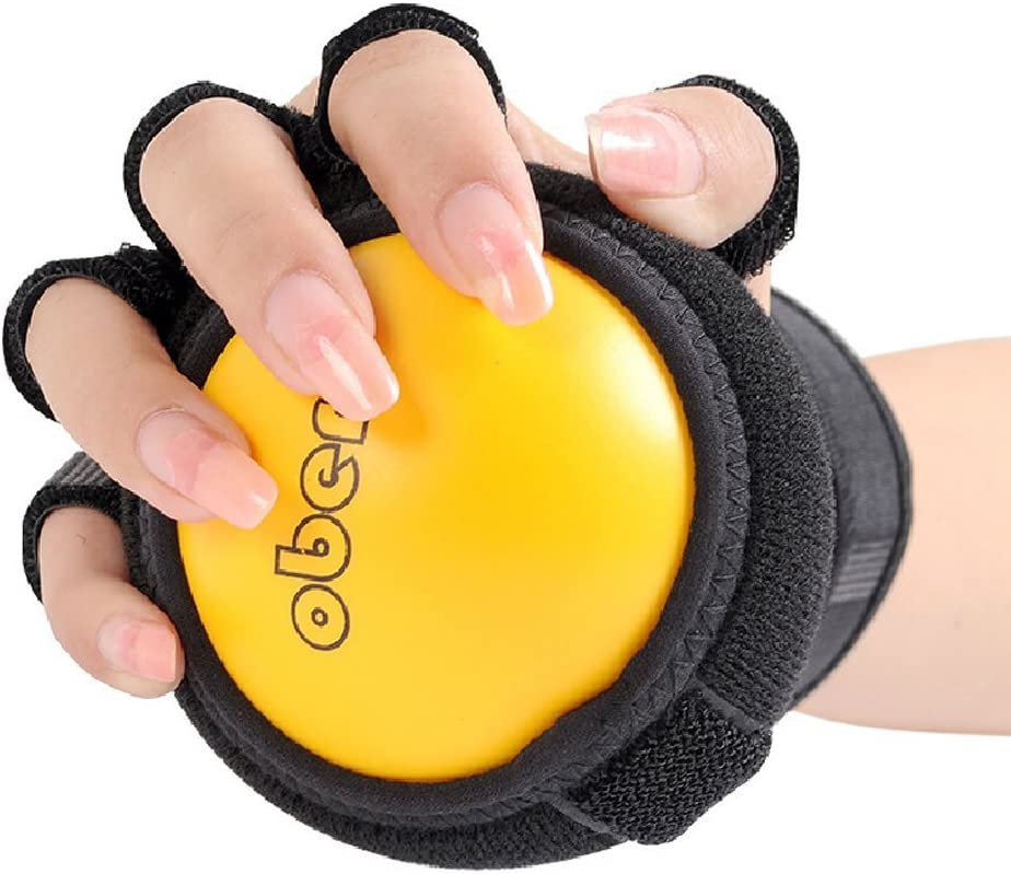 Hand Impairment Finger Squeeze Equipment Ball Rehabilitation Training Exercise Device Finger Board with Wrist Support