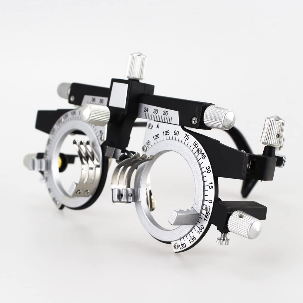 Optical Optic Trial Lens Frame Eye Optometry Optician/Easily Changeable Cylinder Axis, Fully Adjustable Temple Length and Nose Rest