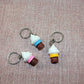 Airgoesin 20pcs Keychain Key Ring Hang Ice Cream Shape Cute Shop Promo Gift
