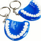 5pcs Teeth Key Chain Ring for Cell Phone Dentist Dental Clininc Gift Jaw Mixed (5 Color)