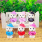 Airgoesin 20pcs Keychain Key Ring Hang polar white Bear Cute Shop Promo Gift Accessories for Bags & Purses