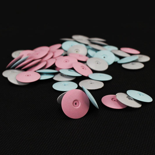 60pcs Polishing Silicone Wheels Silicone Polishers Disk for Porcelain Shank diameter: 2.35mm