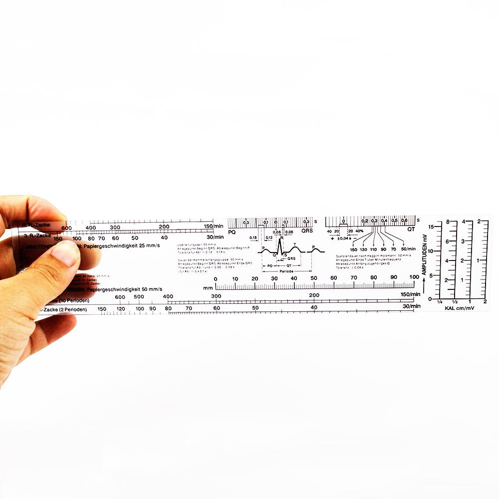 Airgoesin EMI EKG Caliper and EKG Ruler Heart Rate Scale Tape