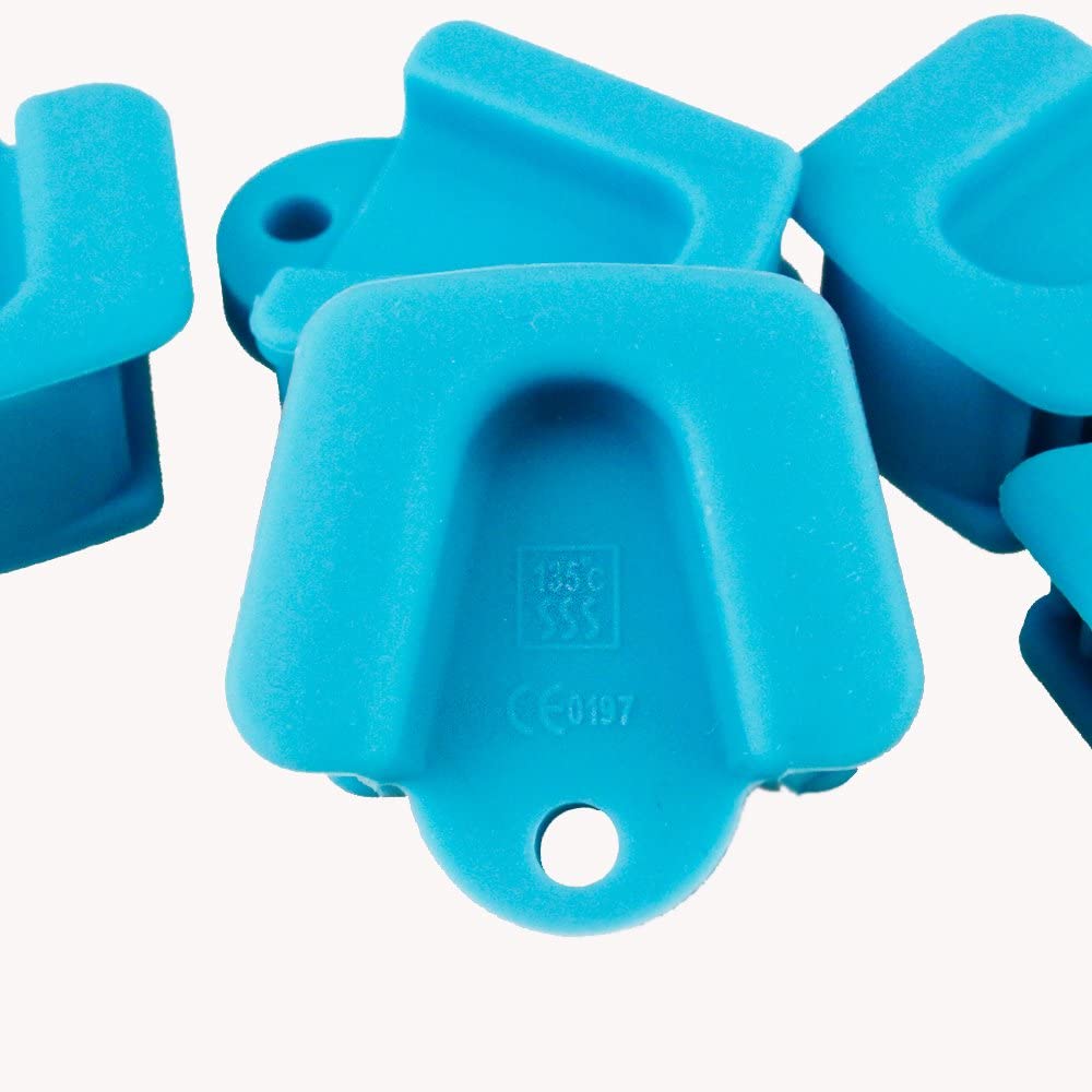 Airgoesin 5pcs Silicone Mouth Prop, Middle Medium Size Child Size Dental Cheek Retractor Oral Bite Block Autoclavable Latex Free