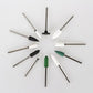 Airgoesin Ceramic Grinding Stone Abrasive Rubber Polishing Burs Alloy 3/32" (2.35mm) Shank 11pcs/pk