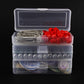 Airgoesin 4pcs Small Storage Box Container Desktop Organizer with Lid for Keeping Small Parts, Coints, Screws, Bead, Pencils, Q-Tip, Ornaments, Pills, Herbs, Jewelry Findings (2pcs L + 2pcs S)