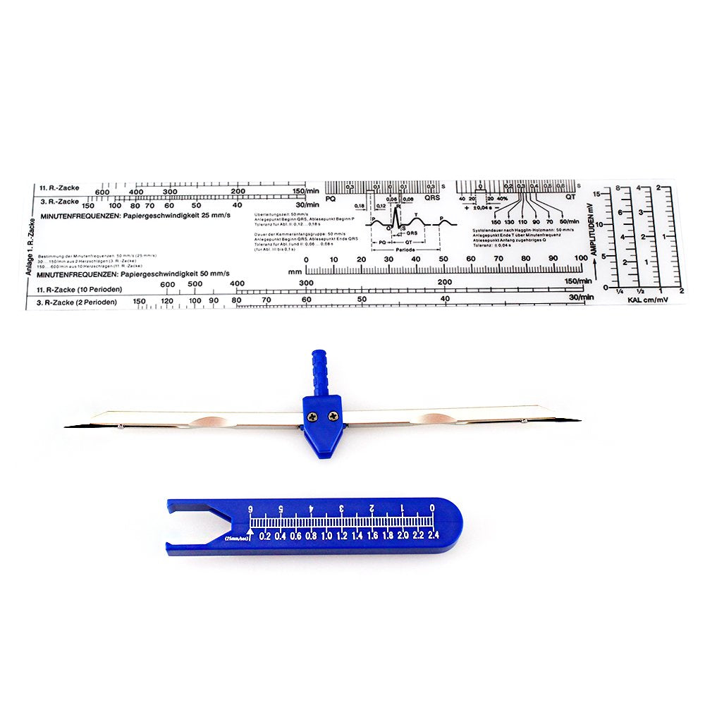 Airgoesin EMI EKG Caliper and EKG Ruler Heart Rate Scale Tape