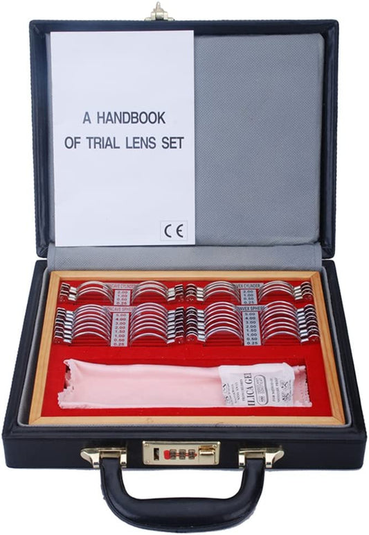 Optical 48PCS Metal Rims Trial Frame Lens Set Optometry