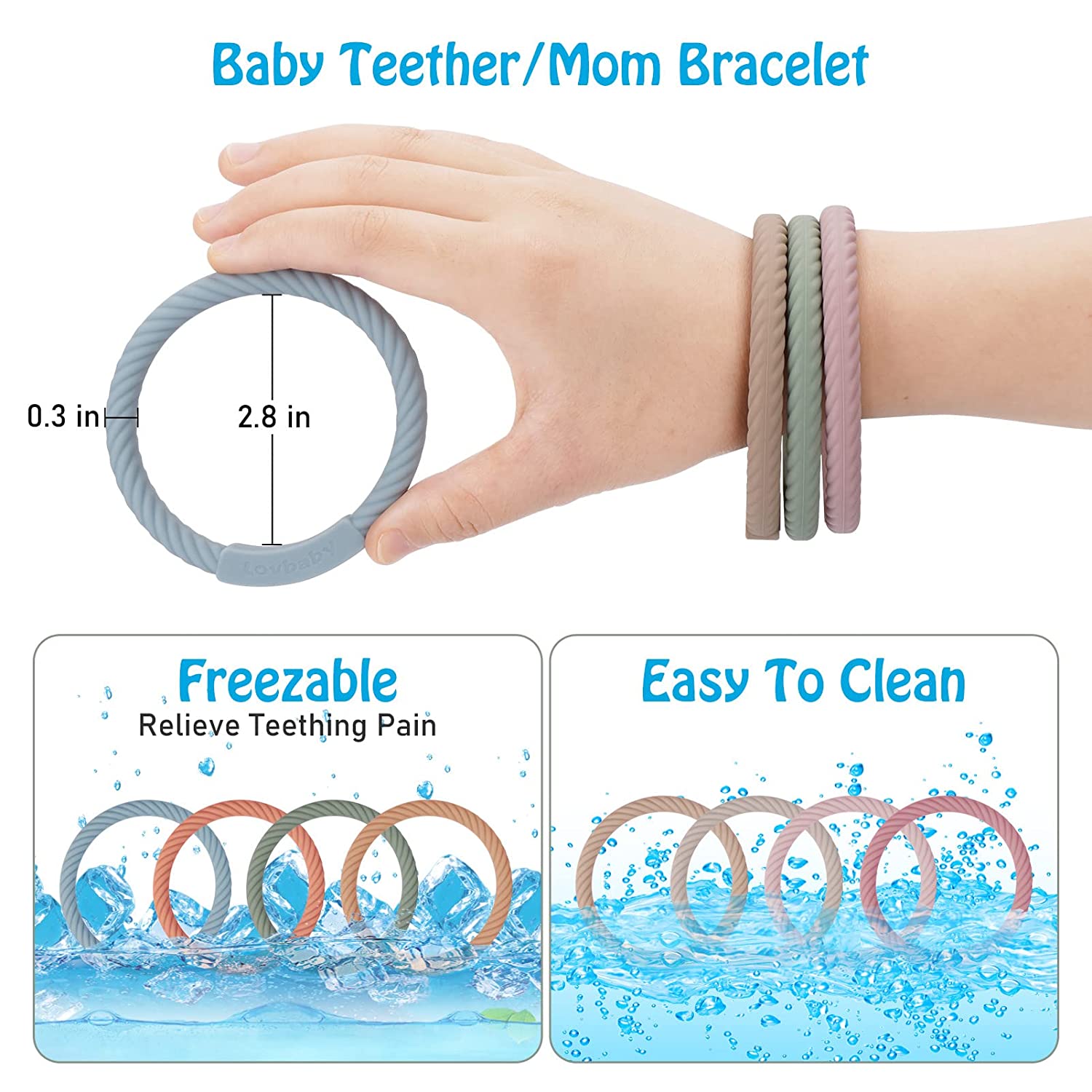 Baby on sale teething bracelets