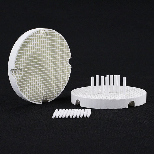 2pcs Dental Lab Honeycomb Firing Trays with 20 Zirconia Pins