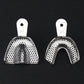 2pcs Dental Lab Stainless Steel Medium Size Impression Tray Denture Instruments
