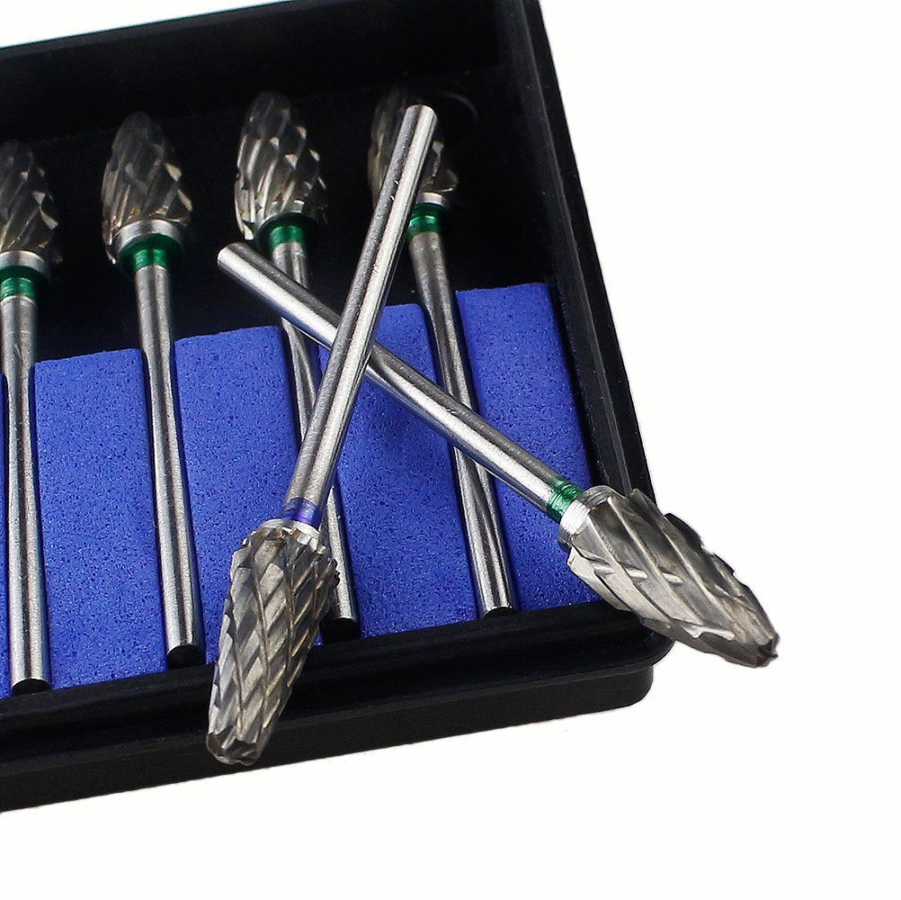 Airgoesin HP Dental Cutting Burs Cutter Drill Polisher Tungsten Carbide 10pcs/pk, Shank Diameter 2.35mm