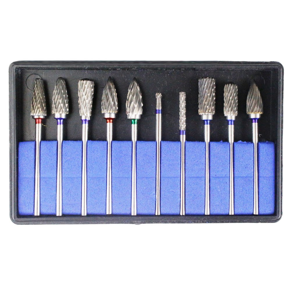 Airgoesin HP Dental Cutting Burs Cutter Drill Polisher Tungsten Carbide 10pcs/pk, Shank Diameter 2.35mm