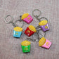 Airgoesin 20pcs Keychain Key Ring Hang Potato Chips Shape Cute Promo Shop Gift