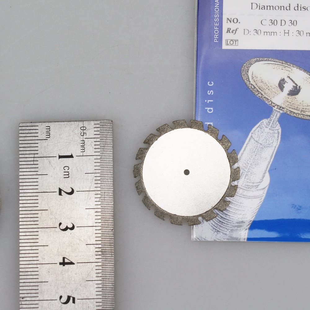 2pcs Diamond Disc for Cutting DENTAL Plaster, ROTARY TOOLS 30mm x 0.30mm