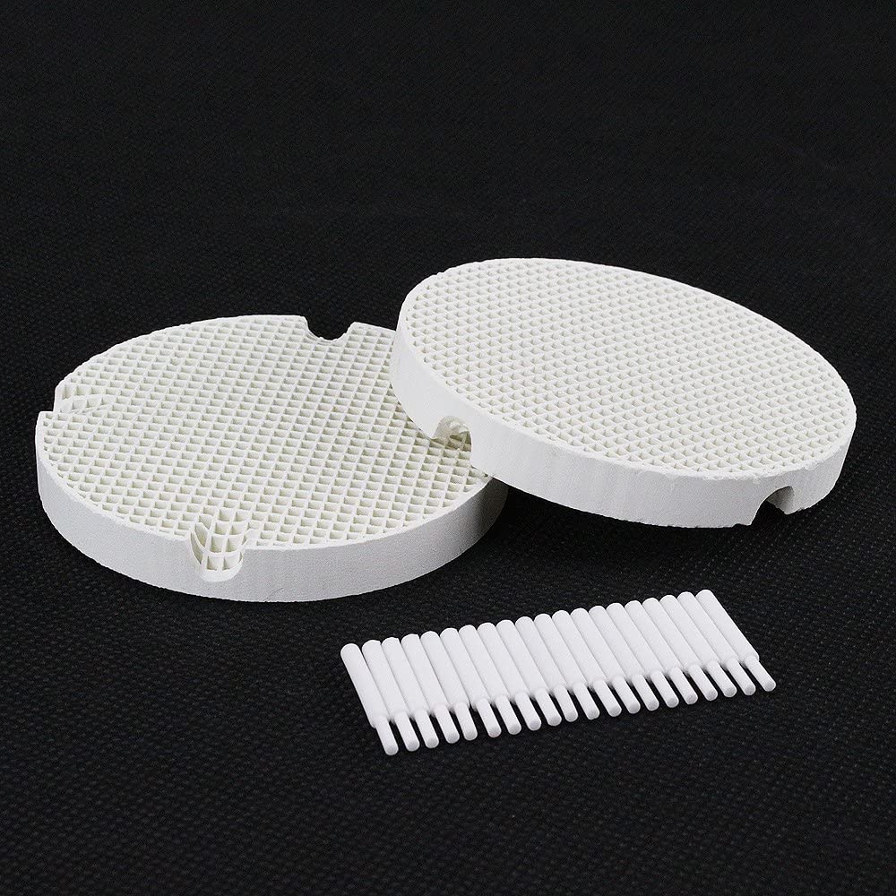 2pcs Dental Lab Honeycomb Firing Trays with 20 Zirconia Pins